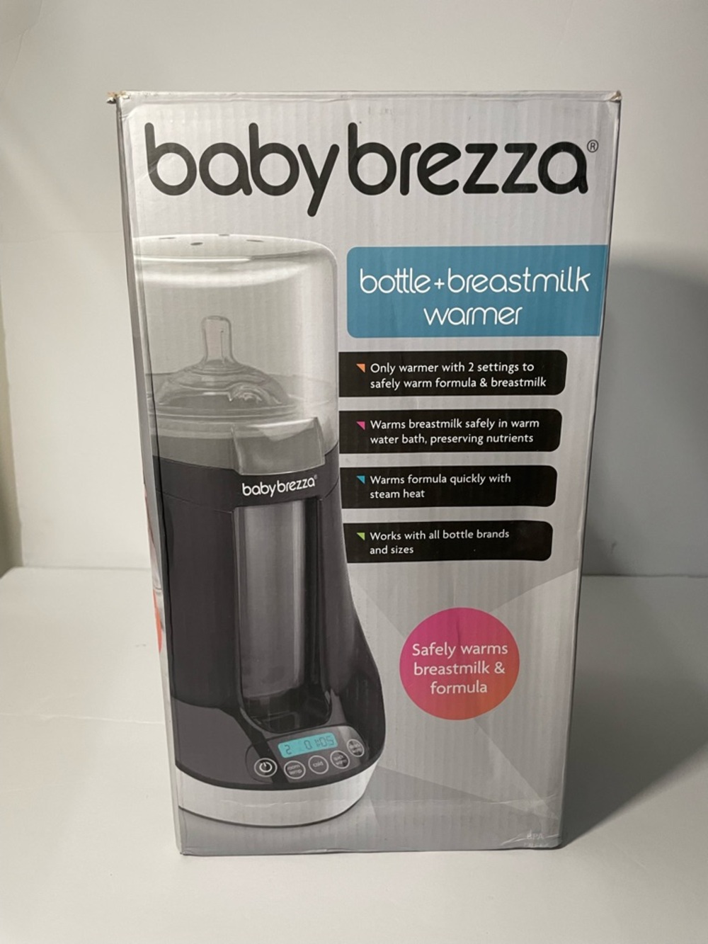 Baby Brezza Bottle + Breastmilk Warmer in Black & White